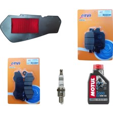 Ctvr Rks New Light 125 Full Bakım Seti - Motul 3000 Yağ + Buji + Balata + Filtre