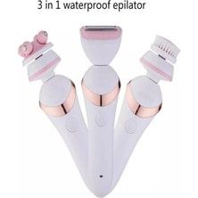 Macgon 3in1 Waterproof Epilatör Epilasyon Şarjlı Tıraş Makinesi Yüz Fırçası Masaj Aleti Birlikte Set