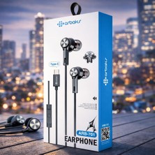 Hsc Bilişim Type-C “tüm Telefonlara Uyumlu” Mikrofonlu Kulaklık Arbkas ARB-701