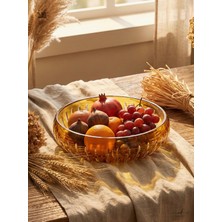 Akden Store El Işçiliği Premium Aura Cam Sunum Kasesi / Sofra Kase 28CM