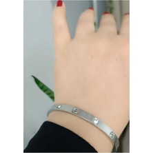 1.sınıf Çelik Kararma Yapmaz Silver Cartierr Bileklik