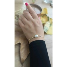 1.sınıf Çelik Kararma Yapmaz Inci Taşlı Bileklik (Fiyata Kolye Dahil Değildir.)