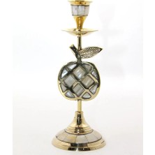 EkoAlışverişDünyam Pirinç Sedefli Tekli Şamdan Model 1