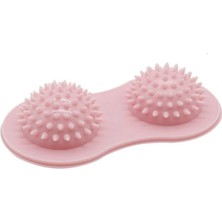 Macgon Çift Topuzlu Ayak Refleksoloji Masaj Aparatı Pembe, Acupressure Masaj Aleti