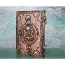 EkoAlışverişDünyam Taşlı Deri Defter Model 13