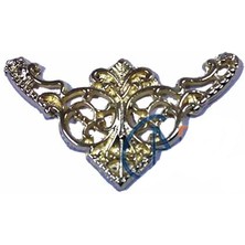 Azrlya Dekoratif Köşe Süsü, Köşelik - Küçük, 19X34MM, Sarı, 1 Adet