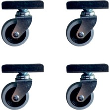 Azrlya Furç Uzun-Sunta Bilyalı Teker - 20X50 - Gri - 18MM HKS184 - 4 Adet