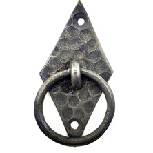 Azrlya Antika Tarz Dekoratif Pirinç Dik Baklava Halka , Mobilya Kulbu - 82X41 Mm, Oksit