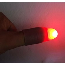 Azrlya LED Işıklı Renkli Sihirli Parmak Işıklı Parmak Şaka Parmak 1 Adet