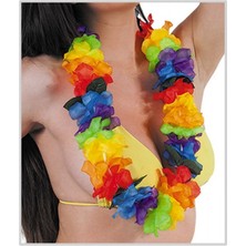 Azrlya Rengarenk Hawaii Boyun Çelengi Partisi Kolyesi 1 Adet