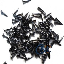 Azrlya Klips, Menteşe, Ayağı Çivisi 9mm Çelik - Siyah 10GR