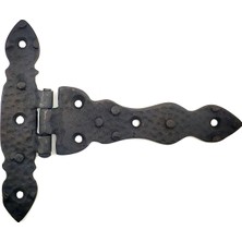 Azrlya Antika Tarz Dekoratif Pirinç Kuyruklu Düğmeli Menteşe No2 - 138X167 Mm, Oksit