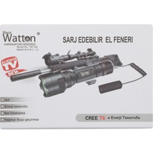 Azrlya Güçlü Aparat Uyumlu Şarjlı Fener WT-149