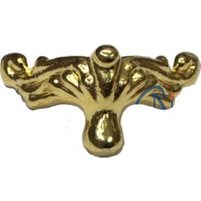 Azrlya Köşe Etekli Sandık Ayağı, Kutu Ayak 1,5 cm - Sarı