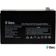 Tuba Toptaş Ttec Base 12V 7 Ah Kuru Tip Bakımsız Akü