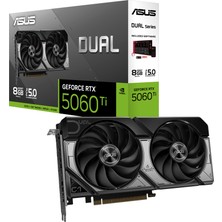 Tuba Toptaş Asus DUAL-RTX5060TI-8G, 8gb, 128BIT, Gddr7, 1xhdmı, 3xdp Gamıng Ekran Kartı