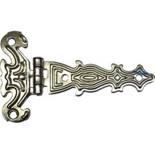 Azrlya Dekoratif, Sac Tek Kuyruklu Menteşe - 40X68 Mm, Küçük, Nikel, 100 Adet