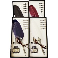 Azrlya Tüylü Masaüstü Divit Kalem Seti