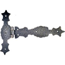 Azrlya Antika Tarz Dekoratif Pirinç Kuyruklu Zambak Menteşe - 175X248 Mm, Oksit