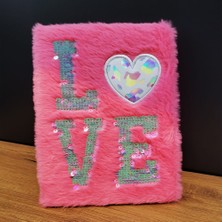 Azrlya Love Tasarımlı Peluş Defter