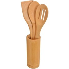 Yapımaks Ahşap Bambu Mutfak Seti, 4 Parça