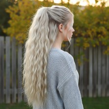 Virtustore Tokalı Kabarık Dalgalı At Kuyruğu / Balköpüğü Platin Röfleli