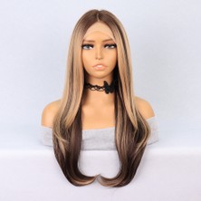 Virtustore Kumral Balköpüğü Röfleli Katlı Kesim Tül Peruk