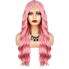 Virtustore Pembe Dalgalı Tül Peruk