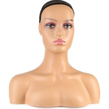 Virtustore Omuzlu Peruk Kafa Mankeni / Kumral Tenli