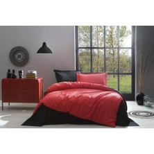 Virtustore Özdilek Çift Kişilik Ranforce Nev Takımı Colormix Kırmızı Siyah