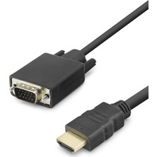 Nuveden HDMI To VGA Görüntü Kablosu 1080P 1.8 M - Siyah HDX7872 DIE-RSTG34