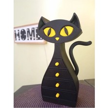 TriVox3D Kedi Şeklinde Çok Gözlü Takı Aksesuar Organizeri Çekmece
