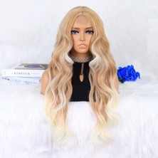 Virtustore Balköpüğü Platin Röfleli Dalgalı Tül Peruk