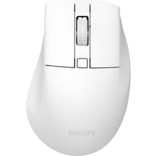 Tuba Toptaş Phılıps SPK7528W, Sessiz, Beyaz, USB Nano  2,4gh ve Bluetooth Kablosuz, 1600DPI, Optic, 3 Tuşlu Ergonamik Mouse