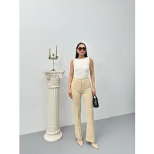 Virtustore Düğmeli Zzo Pantolon Bej P170091