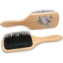 Virtustore Ahşap, Topuzsuz ve Baskılı Özel Açma Fırçası / JT8586/06