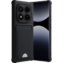 Wowacs Xiaomi Redmi Note 15 Pro 4g Uyumlu Arka Kamera Korumalı Kart Koyulabilen Silikon Kartlıklı Kılıf Kapak
