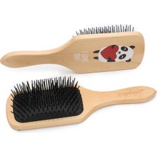 Virtustore Ahşap, Topuzsuz ve Baskılı Özel Açma Fırçası / JT8586/08