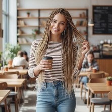 Virtustore Afrika Örgüsü ve Rasta Için Sen Ombreli / Küllü Kumral / Platin