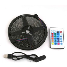 Ttt Rgb Şerit 30 LED Kumandalı USB Bağlantılı