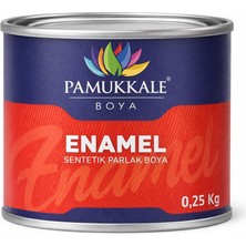 Pamukkale Enamel Sentetik Parlak Yağlı Boya 0.25 kg Siyah