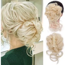 Virtustore Tokalı Kuyruklu Dağınık Topuz / Platin