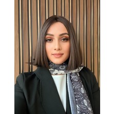 Aura Peruk Kumral  Renge Sahip  Perçemli  Mia  Modelimiz