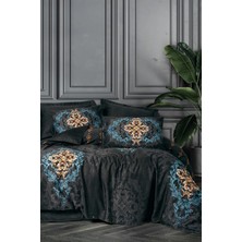 Virtustore Ce Saten Çift Kişilik Nev Takımı Dorhan Siyah