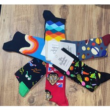 Çocuk İşleri 6'lı Renkli Desenli Çorap Seti 36-40