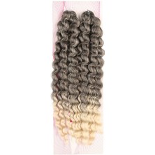 Virtustore Nice Bulk Afro Su Dalgası / Kahve / Platin Ombreli