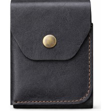 Bakani Leather El Yapımı Hakiki Deri Erkek Cüzdan – Çıtçıtlı Minimal Tasarım Kartlık Para Bölmeli