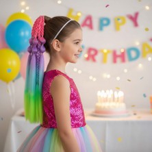 Virtustore Bn ve Düz Salaş Örgülü Lastikli At Kuyruğu / ACM15