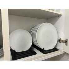 TriVox3D Mutfak Dolabı Dolab Içi Tabak Düzenleyici Tabak Standı (10 Adet Tabak Içindir)