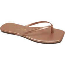 Tkees Kadın Kare Burun Rose Şık Günlük Terlik